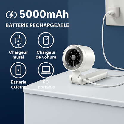 Mini ventilateur portable, pliable et puissant