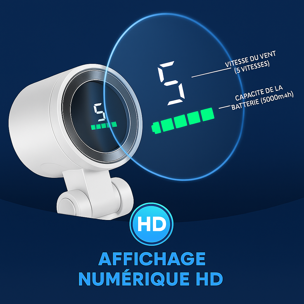 Mini ventilateur portable, pliable et puissant