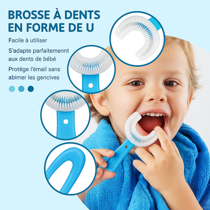 Pack de 4 Brosses à dent pour Enfant ( 2 à 12 ans )
